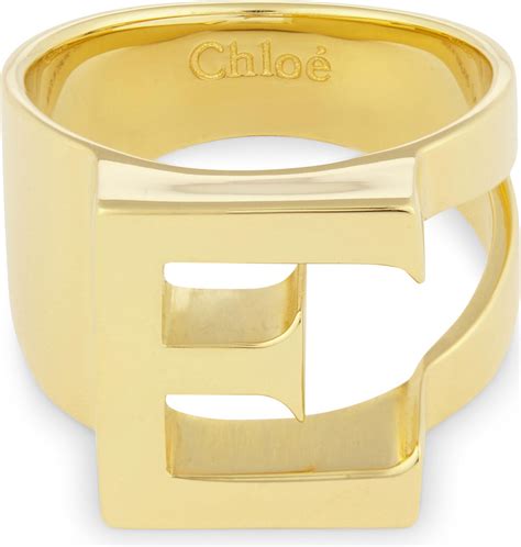 chloe alphabet ring america|Women's Alphabet Selection .